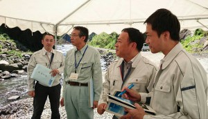 県議会土木建設委員会が、竹田の事業進捗状況を調査
